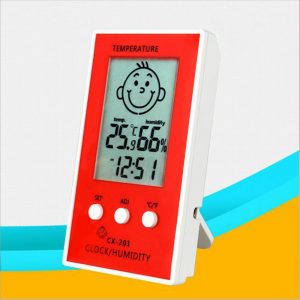 1pcs Precise Hygrometer Digital Clock Temperature Logger Humidity Meter Thermometre Higrometre Indoor Outdoor Thermometer