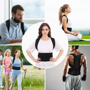 Aptoco Posture Corrector Back Posture Brace Clavicle Support Stop Slouching and Hunching Adjustable Back Trainer Unisex